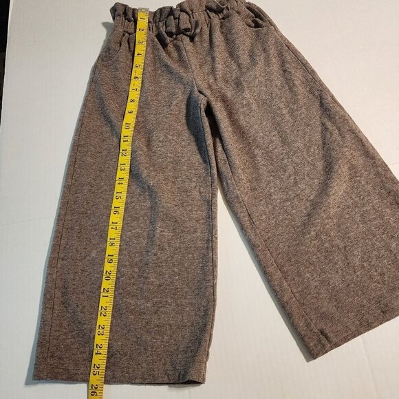 Janie and Jack sz 7 Bow Wide Leg Pants Cotton Jacquard - Picture 9 of 12